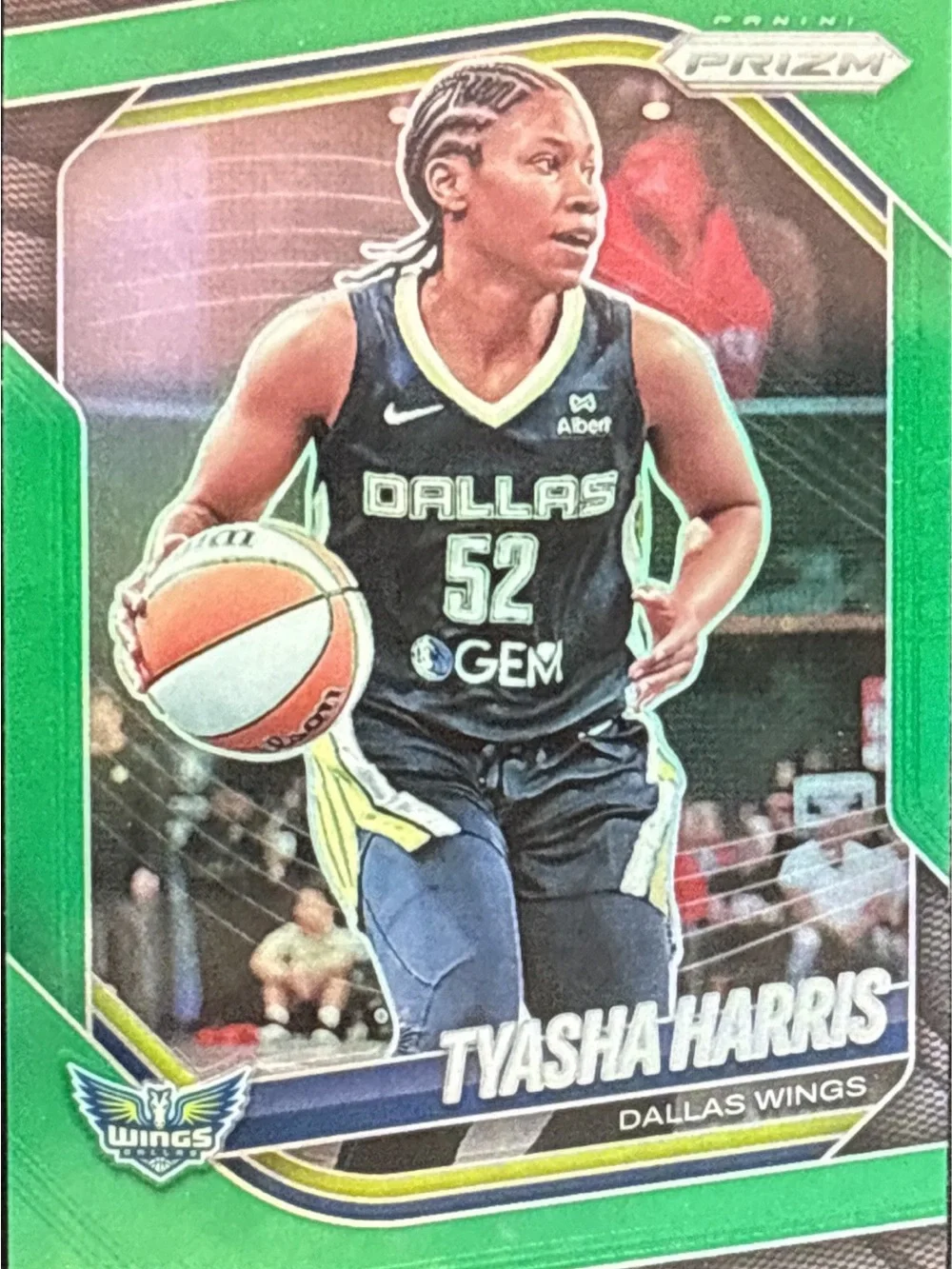 Panini Green Prizm Tyasha Harris Dallas Wings Basketball Card